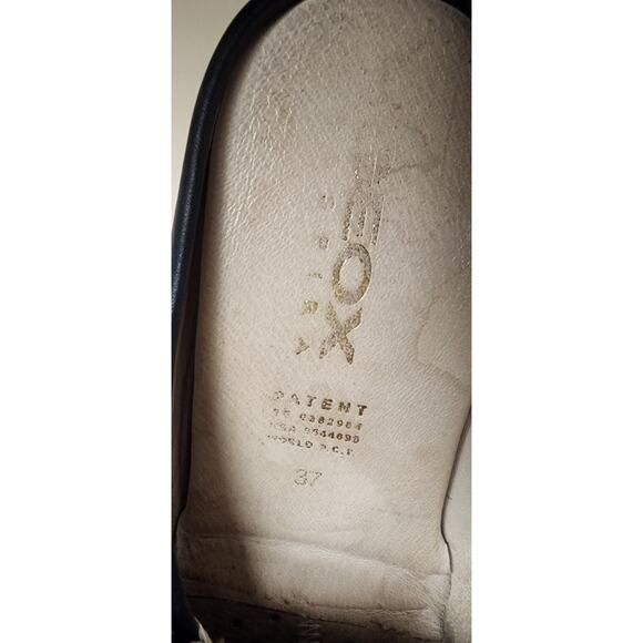 GEOX Black Leather Horsebit Buckle Slide Loafers Size US 7 - Picture 4 of 6